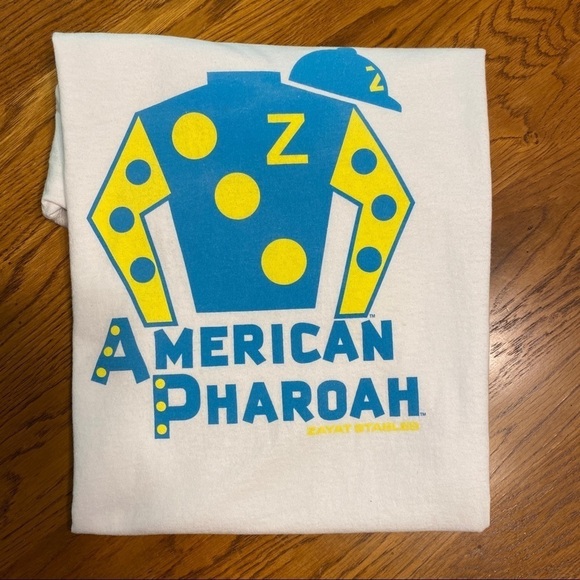 American Pharaoh Kentucky Derby Winner 2015 Tee Shirt Size L - Picture 3 of 8